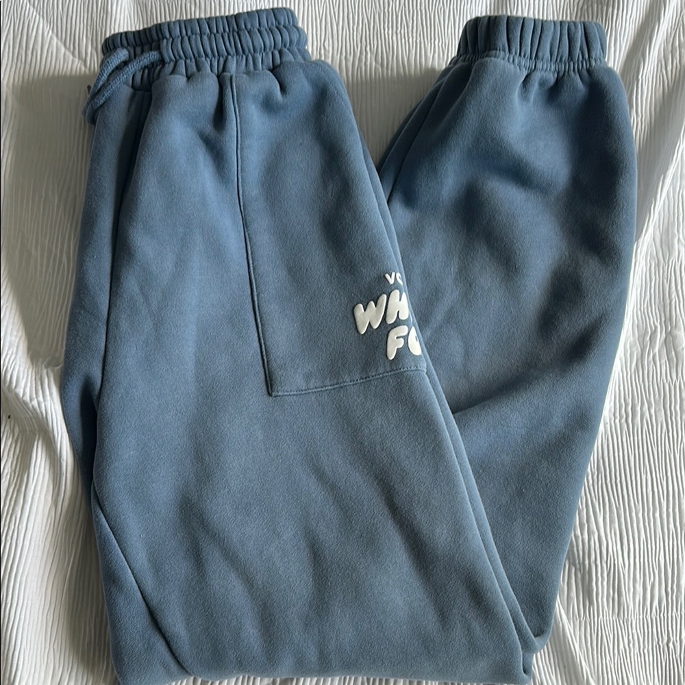 White Fox Boutique Blue Cargo Pocket Joggers